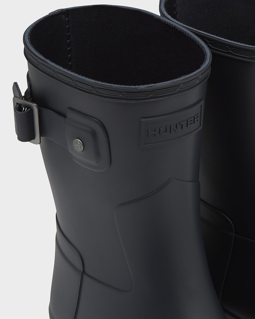 Women Hunter Refined Slim Fit | Short Rain Boots Navy | NZ-21745-JZBX